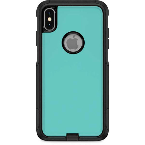 Turquoise Blue Solid Otterbox Commuter iPhone Skin