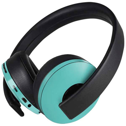 Turquoise Blue Solid PlayStation 4 Gold Wireless Headset Skin