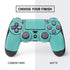 Turquoise Blue Solid PS4 Controller Skin
