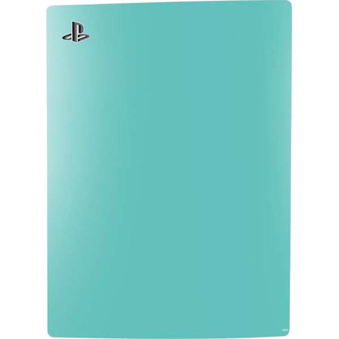 Turquoise Blue Solid PS5 Digital Edition Console Skin