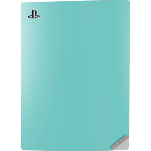 Turquoise Blue Solid PS5 Digital Edition Console Skin