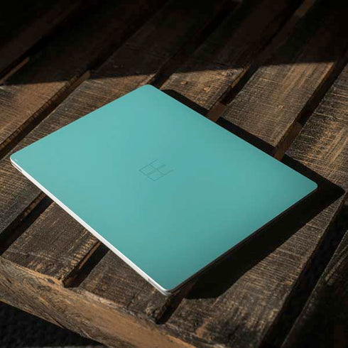 Turquoise Blue Solid Surface Laptop 2 Skin