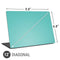 Turquoise Blue Solid Universal Laptop 12in (9.8 x 6.8in) Skin