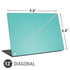 Turquoise Blue Solid Universal Laptop 12in (9.8 x 6.8in) Skin