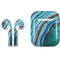 Turquoise Watercolor Geode Apple AirPods 2 Skin