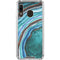 Turquoise Watercolor Geode Galaxy A30 Clear Case