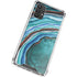 Turquoise Watercolor Geode Galaxy A32 5G Clear Case