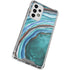 Turquoise Watercolor Geode Galaxy A53 5G Clear Case