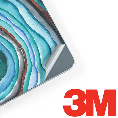 Turquoise Watercolor Geode Galaxy Book 12in Skin