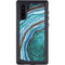 Turquoise Watercolor Geode Galaxy Note 10 Waterproof Case