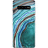 Turquoise Watercolor Geode Galaxy S10 Plus Skin