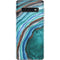 Turquoise Watercolor Geode Galaxy S10 Skin
