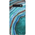 Turquoise Watercolor Geode Galaxy S10 Skin