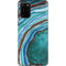 Turquoise Watercolor Geode Galaxy S20 Plus Pro Case
