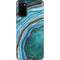 Turquoise Watercolor Geode Galaxy S20 Pro Case