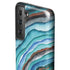 Turquoise Watercolor Geode Galaxy S21 Plus 5G Pro Case