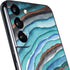Turquoise Watercolor Geode Galaxy S22 Plus Skin