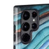 Turquoise Watercolor Geode Galaxy S22 Ultra Pro Case