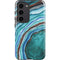 Turquoise Watercolor Geode Galaxy S23 Pro Case