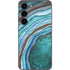 Turquoise Watercolor Geode Galaxy S23 Skin