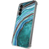 Turquoise Watercolor Geode Galaxy S24 Plus Clear Case