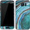 Turquoise Watercolor Geode Galaxy S7 Skin