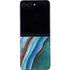 Turquoise Watercolor Geode Galaxy Z Flip5 5G Skin