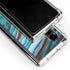 Turquoise Watercolor Geode Galaxy Z Fold4 5G Clear Case