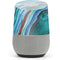 Turquoise Watercolor Geode Google Home Skin