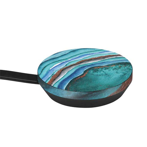 Turquoise Watercolor Geode Google Stadia Controller Skin