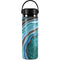 Turquoise Watercolor Geode Hydro Flask 20oz Wide Mouth Skin