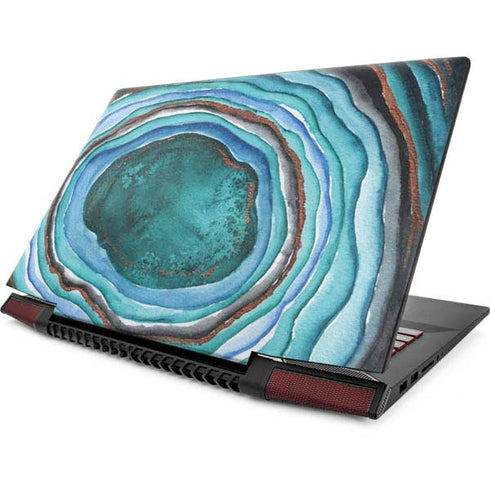 Turquoise Watercolor Geode Lenovo IdeaPad Skin