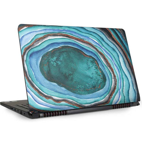 Turquoise Watercolor Geode Dell Inspiron Skin