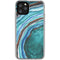 Turquoise Watercolor Geode iPhone 11 Pro Clear Case