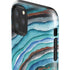 Turquoise Watercolor Geode iPhone 11 Pro Max Impact Case