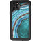 Turquoise Watercolor Geode iPhone 11 Pro Max Waterproof Case