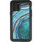 Turquoise Watercolor Geode iPhone 11 Pro Waterproof Case