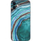 Turquoise Watercolor Geode iPhone 12 Mini Skin