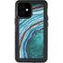 Turquoise Watercolor Geode iPhone 12 Mini Waterproof Case