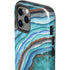 Turquoise Watercolor Geode iPhone 12 Pro Max Impact Case