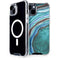 Turquoise Watercolor Geode iPhone 13 MagSafe Case