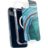 Turquoise Watercolor Geode iPhone 13 MagSafe Case