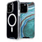 Turquoise Watercolor Geode iPhone 13 Pro MagSafe Case
