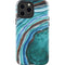 Turquoise Watercolor Geode iPhone 13 Pro Max Impact Case