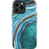 Turquoise Watercolor Geode iPhone 13 Pro Max Impact Case