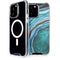 Turquoise Watercolor Geode iPhone 13 Pro Max MagSafe Case