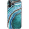 Turquoise Watercolor Geode iPhone 13 Pro Max Skin