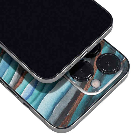 Turquoise Watercolor Geode iPhone 13 Pro Max Skin