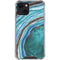 Turquoise Watercolor Geode iPhone 14 Clear Case