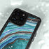 Turquoise Watercolor Geode iPhone 14 Pro Max Waterproof Case